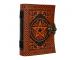 Pentagram Handmade Book of Shadows Genuine Vintage Leather Journal Parchment Paper Diary Notebook Celtic 